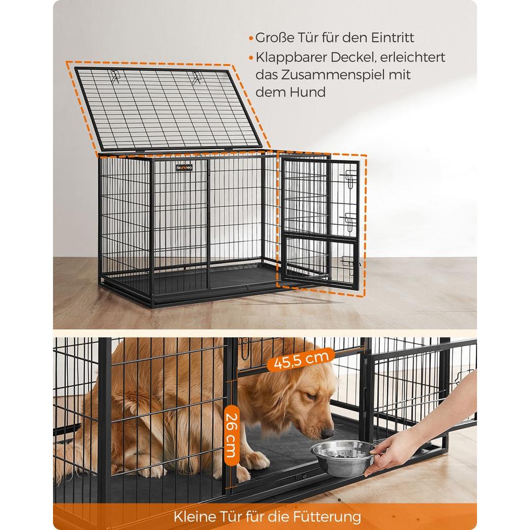 Bærbart Hundebur med Solid Konstruktion – Foldbart Transportbur til Hund – produktvisning 22 | Noreva Home