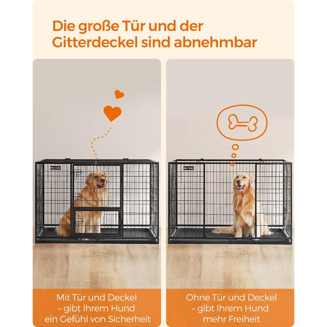 Bærbart Hundebur med Solid Konstruktion – Foldbart Transportbur til Hund – produktvisning 23 | Noreva Home