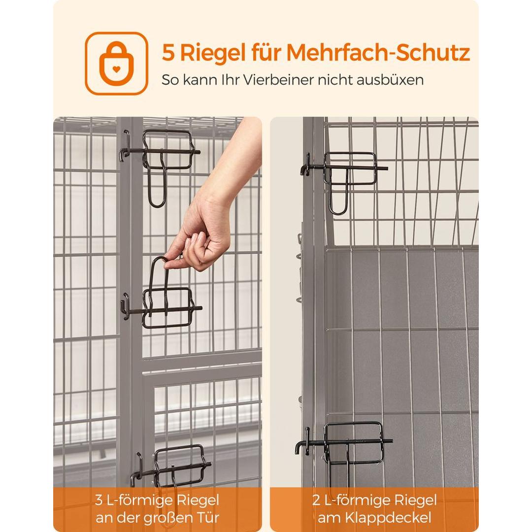 Bærbart Hundebur med Solid Konstruktion – Foldbart Transportbur til Hund – produktvisning 25 | Noreva Home