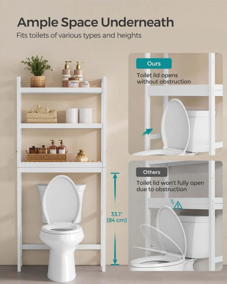 Bambusreol til over toilettet, 3 eller 4 niveauer, produktvisning 14 | Noreva Home