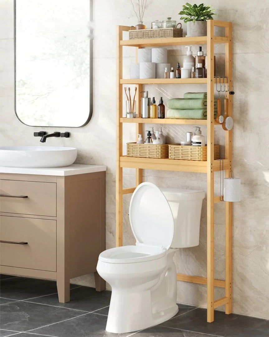 Bambusreol til over toilettet, 3 eller 4 niveauer, produktvisning 18 | Noreva Home