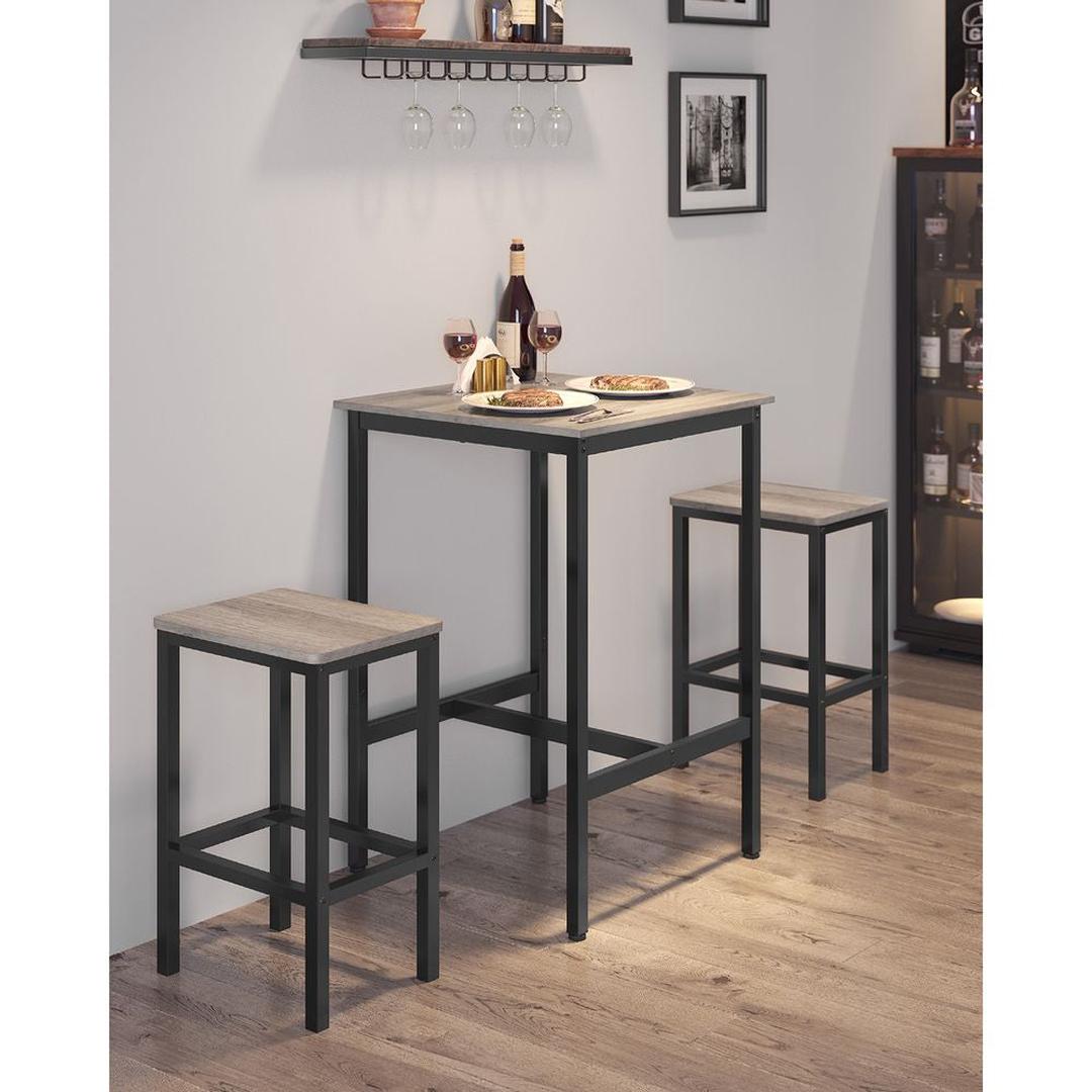 Barbord med stålstel – kvadratisk bord i industriel stil – produktvisning 6 | Noreva Home