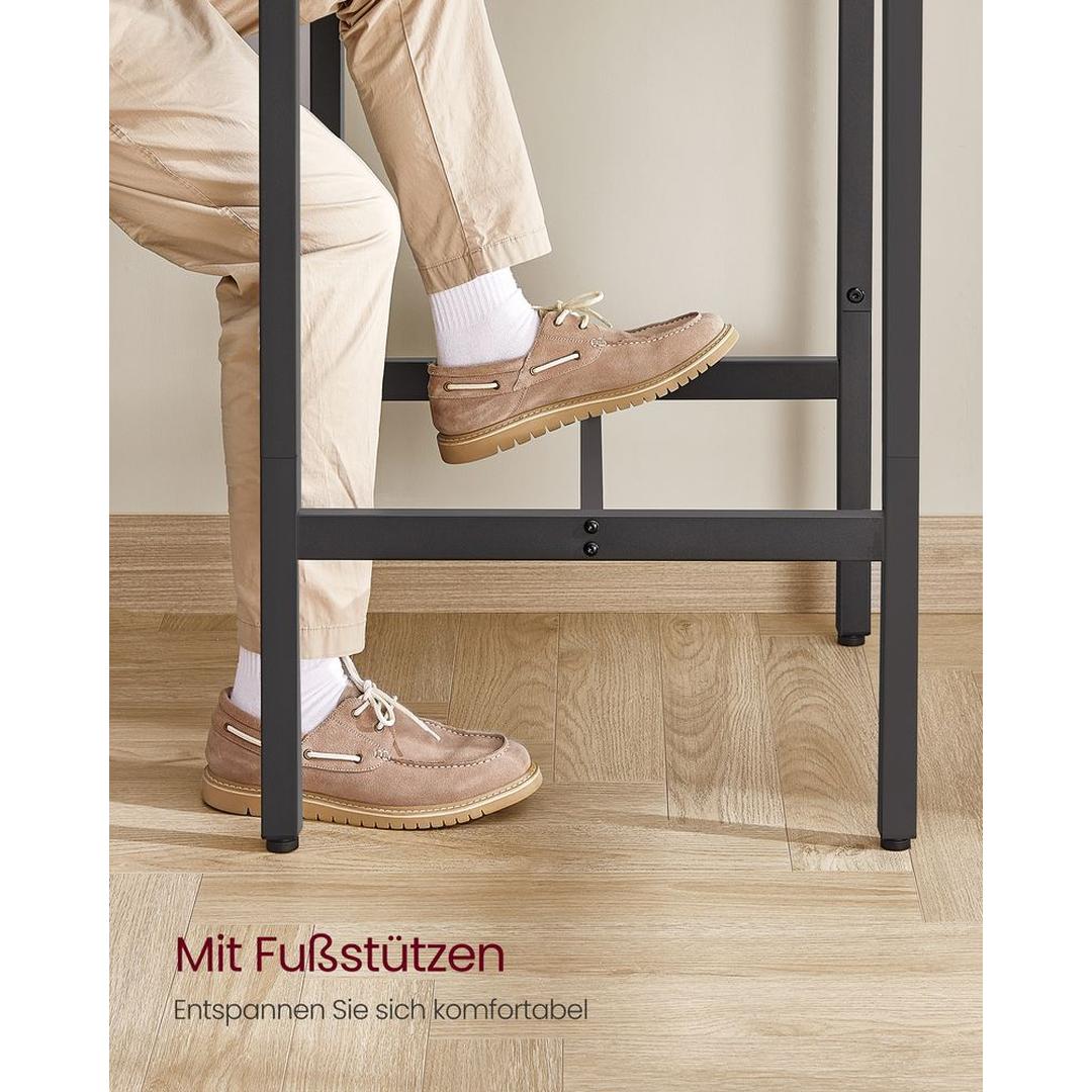 Barbord med stålstel – kvadratisk bord i industriel stil – produktvisning 14 | Noreva Home