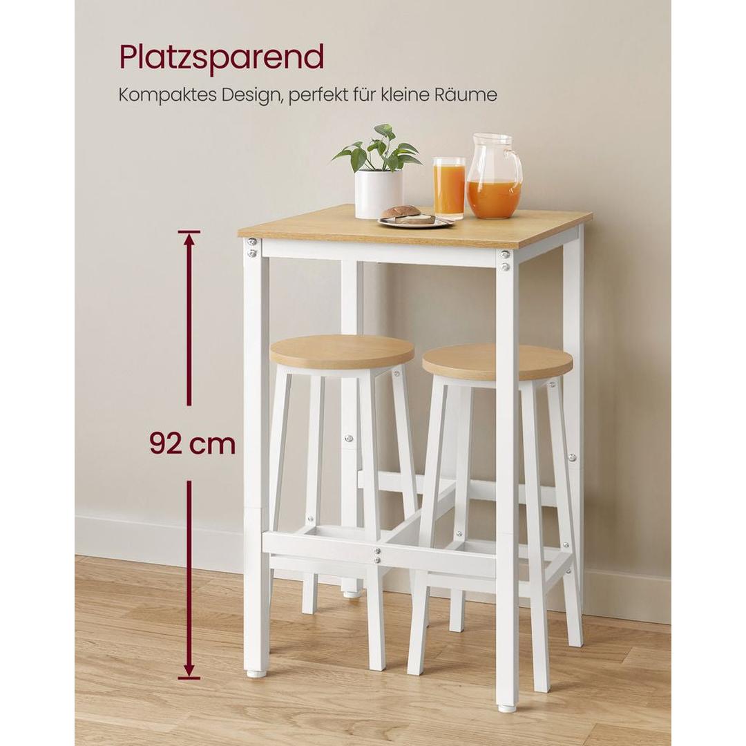 Barbord med stålstel – kvadratisk bord i industriel stil – produktvisning 24 | Noreva Home