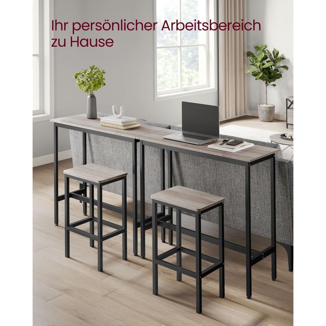 Barbordsæt i Industriel Stil – Højt Bord med Barstole til Køkken – produktvisning 12 | Noreva Home