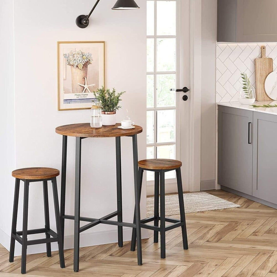 Barstole sæt med 2 eller 4 – vintage metal barstole – produktvisning 1 | Noreva Home