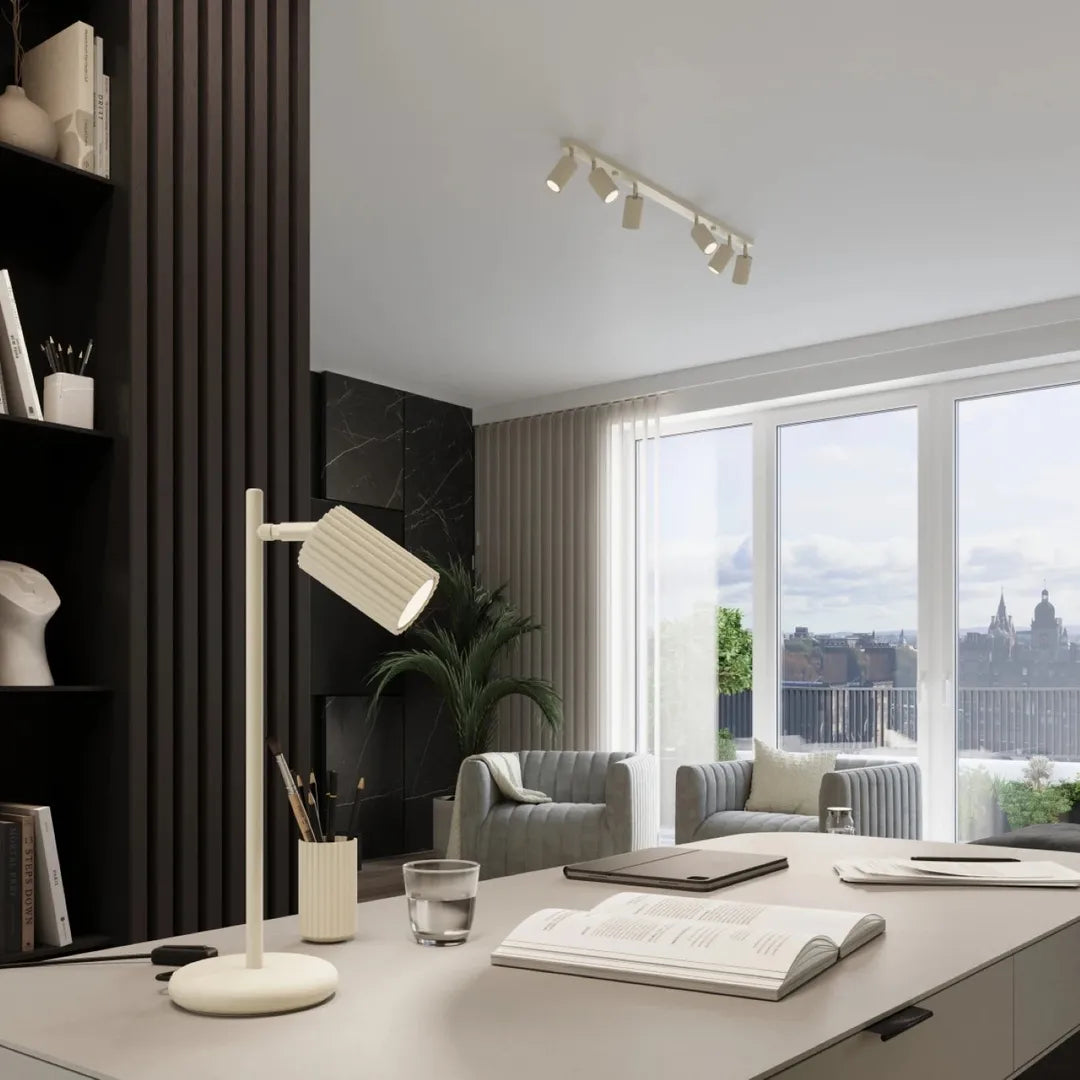 Beige Pendellampe KARBON med 1 Lyskilde – Loftlampe til Spisestue – produktvisning 3 | Noreva Home