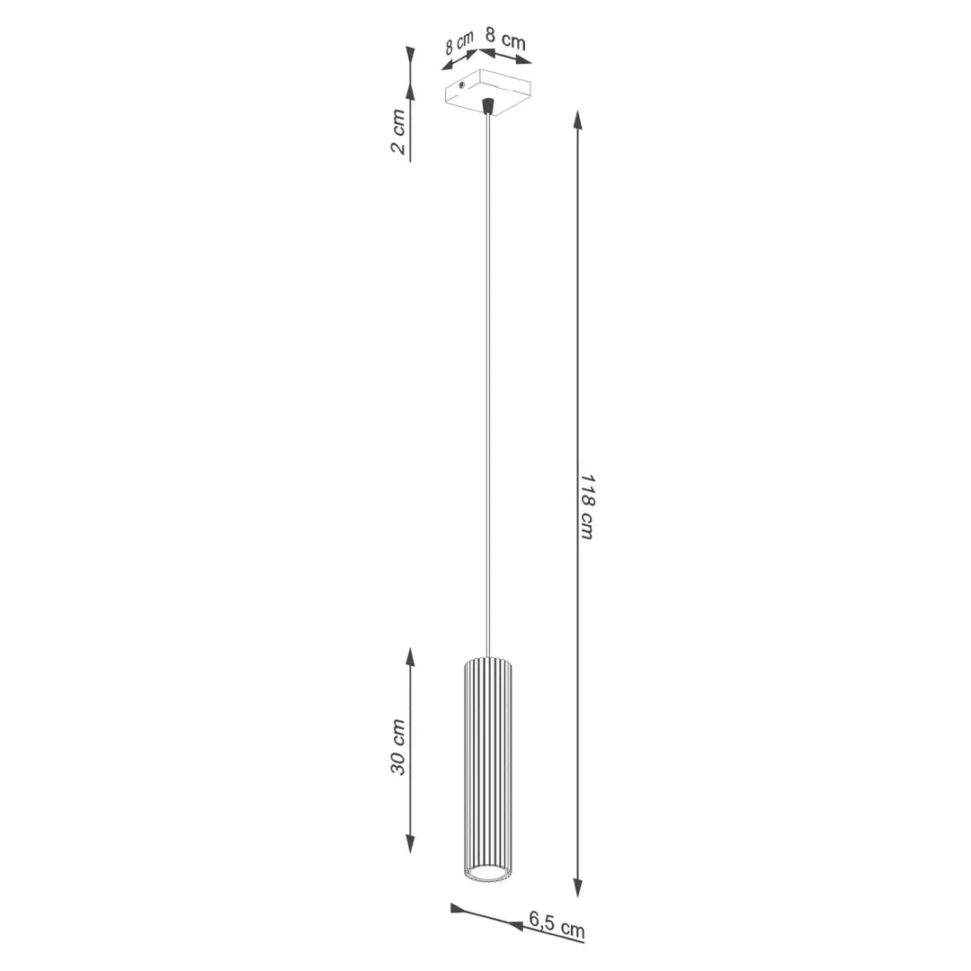 Beige Pendellampe KARBON med 1 Lyskilde – Loftlampe til Spisestue – produktvisning 11 | Noreva Home