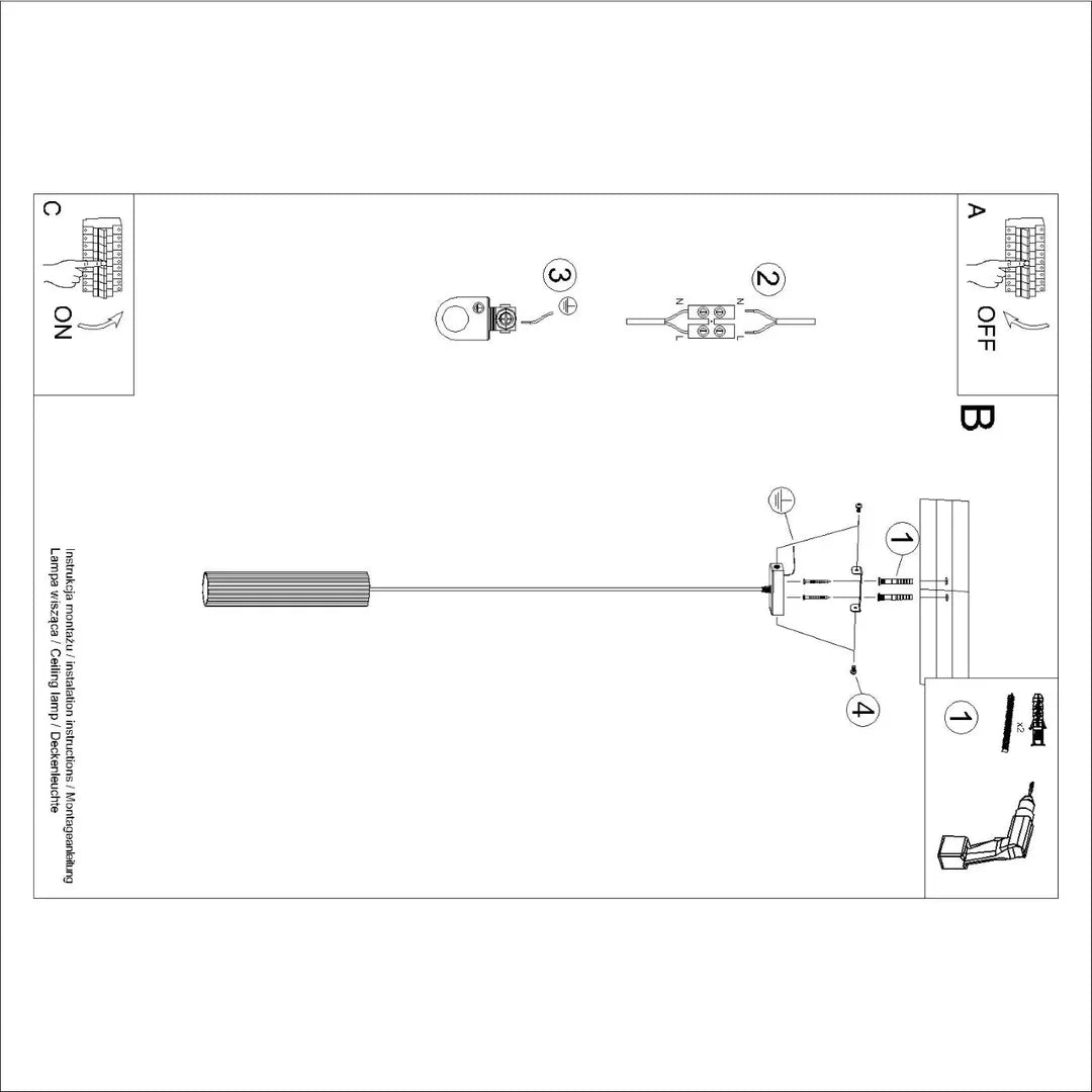 Beige Pendellampe KARBON med 1 Lyskilde – Loftlampe til Spisestue – produktvisning 12 | Noreva Home