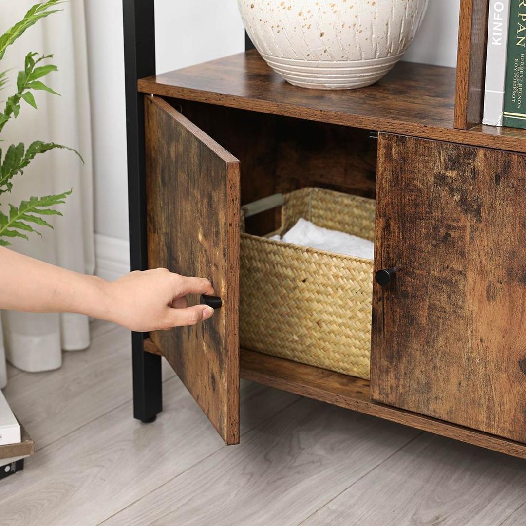 Bogreol med 4 Hylder – Åbent Opbevaringsskab til Stue – produktvisning 7 | Noreva Home