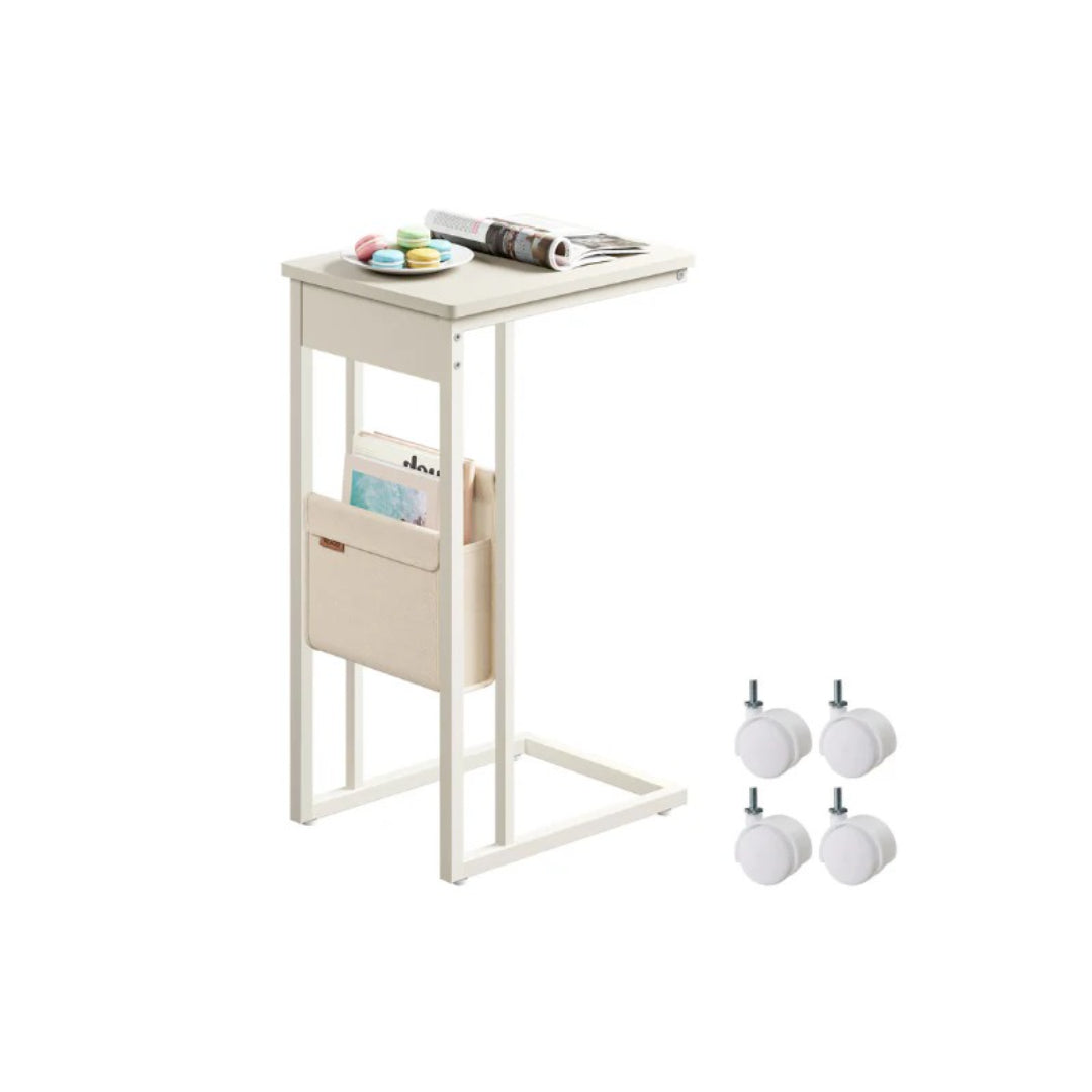 C-formet sidebord med ladestation og opbevaringspose, produktvisning 5 | Noreva Home