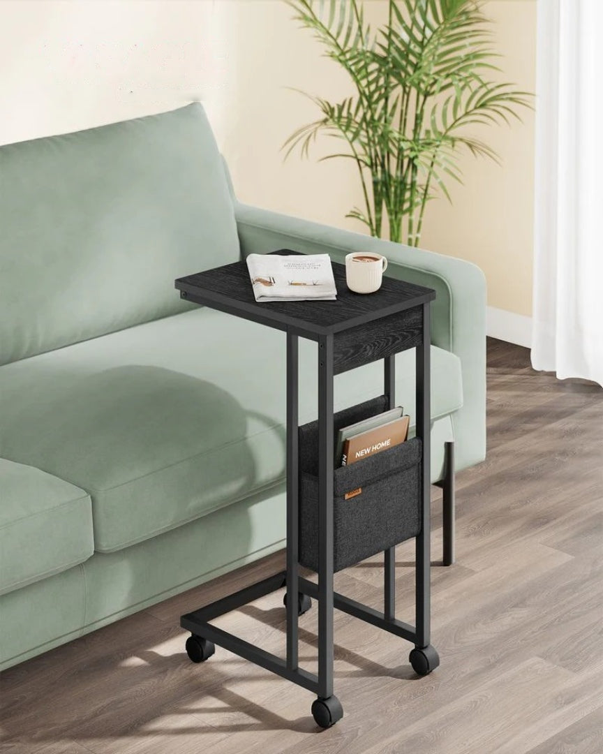 C-formet sidebord med ladestation og opbevaringspose, produktvisning 13 | Noreva Home