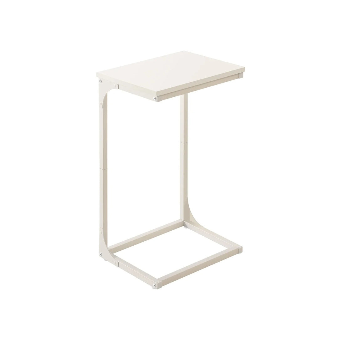 C-formet sidebord med metalstel og justerbare fødder, enkelt eller sæt med to, produktvisning 4 | Noreva Home