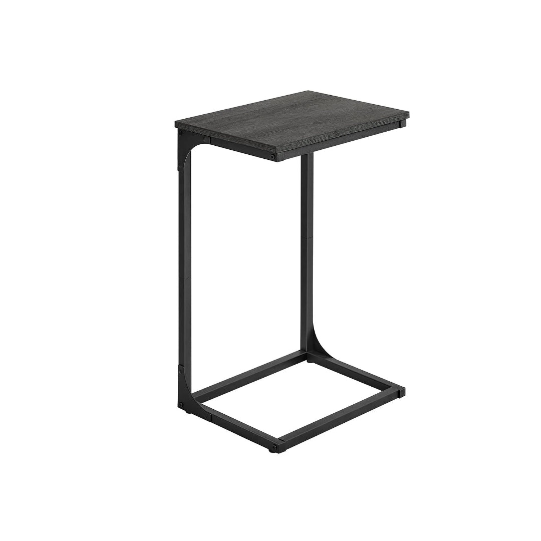 C-formet sidebord med metalstel og justerbare fødder, enkelt eller sæt med to, produktvisning 5 | Noreva Home