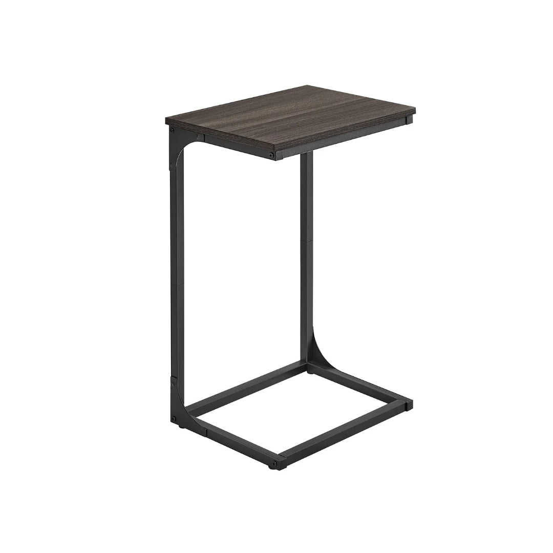 C-formet sidebord med metalstel og justerbare fødder, enkelt eller sæt med to, produktvisning 6 | Noreva Home