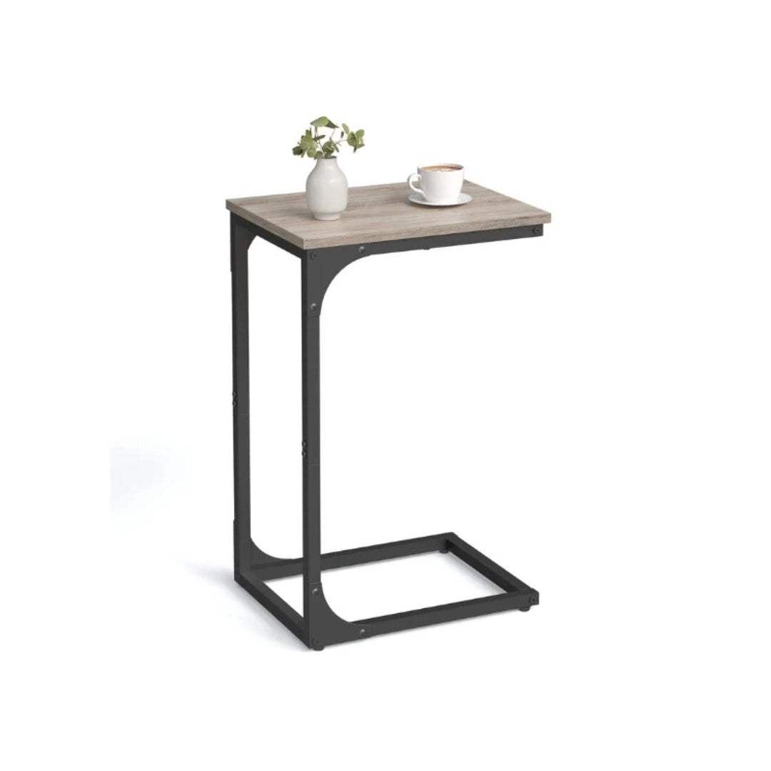 C-formet sidebord til sofa med stålstel, enkelt eller sæt med to, produktvisning 5 | Noreva Home