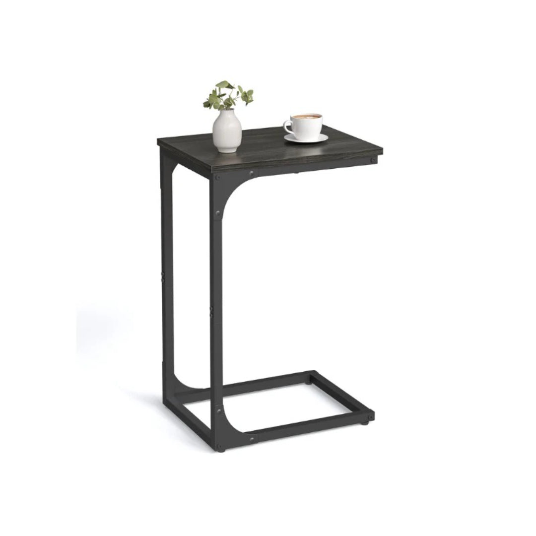 C-formet sidebord til sofa med stålstel, enkelt eller sæt med to, produktvisning 6 | Noreva Home