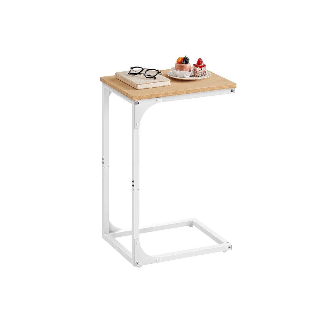 C-formet sidebord til sofa med stålstel, enkelt eller sæt med to, produktvisning 7 | Noreva Home