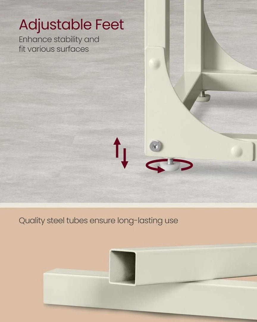 C-formet sidebord til sofa med stålstel, enkelt eller sæt med to, produktvisning 39 | Noreva Home