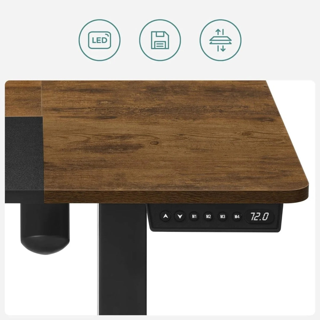 Elektrisk hæve-sænke skrivebord og ergonomisk kontorstol sæt – produktvisning 5 | Noreva Home