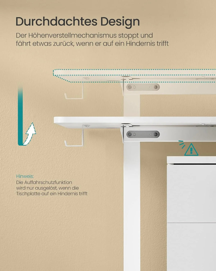 Elektrisk højdejusterbart skrivebord med 4 hukommelser og USB-C – produktvisning 16 | Noreva Home