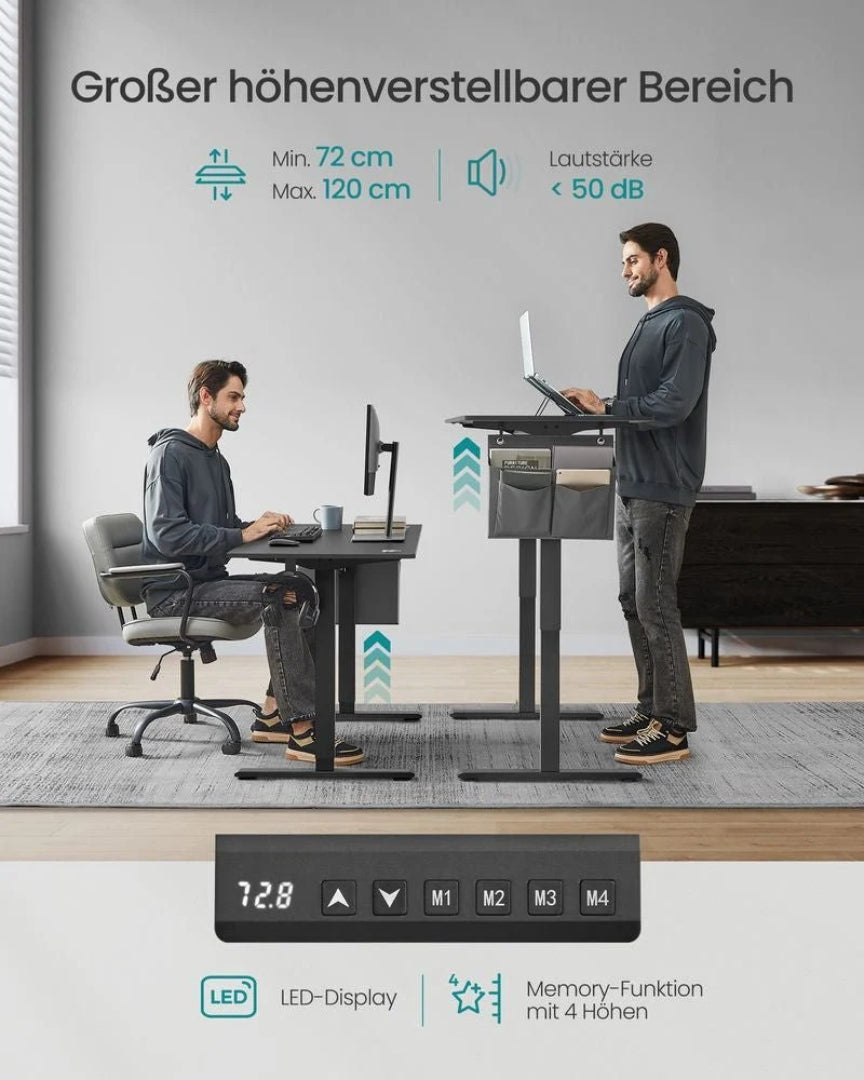 Elektrisk højdejusterbart skrivebord med sit-stand funktion – produktvisning 3 | Noreva Home
