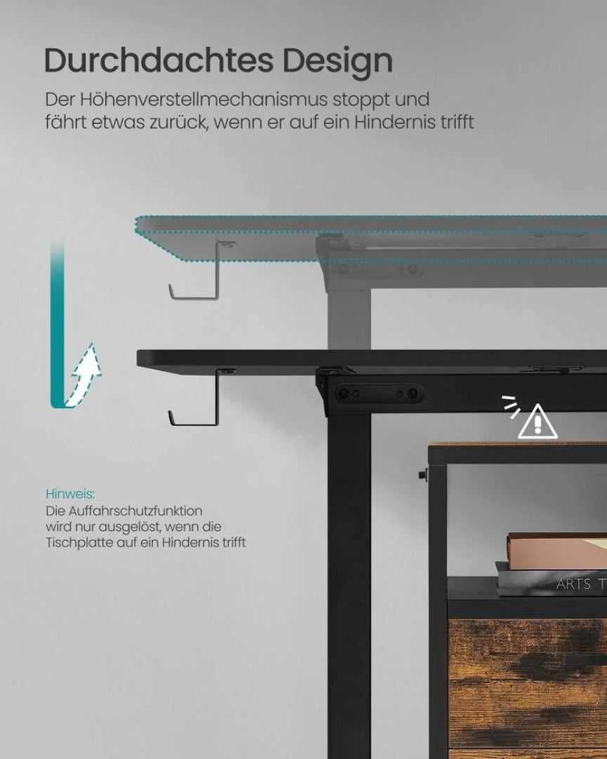 Elektrisk højdejusterbart skrivebord med sit-stand funktion – produktvisning 6 | Noreva Home