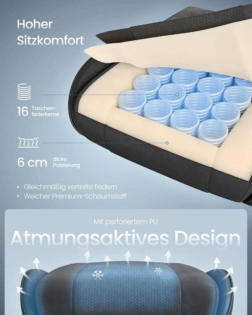 Ergonomisk gamingstol med fodstøtte og ryglæn – produktvisning 6 | Noreva Home