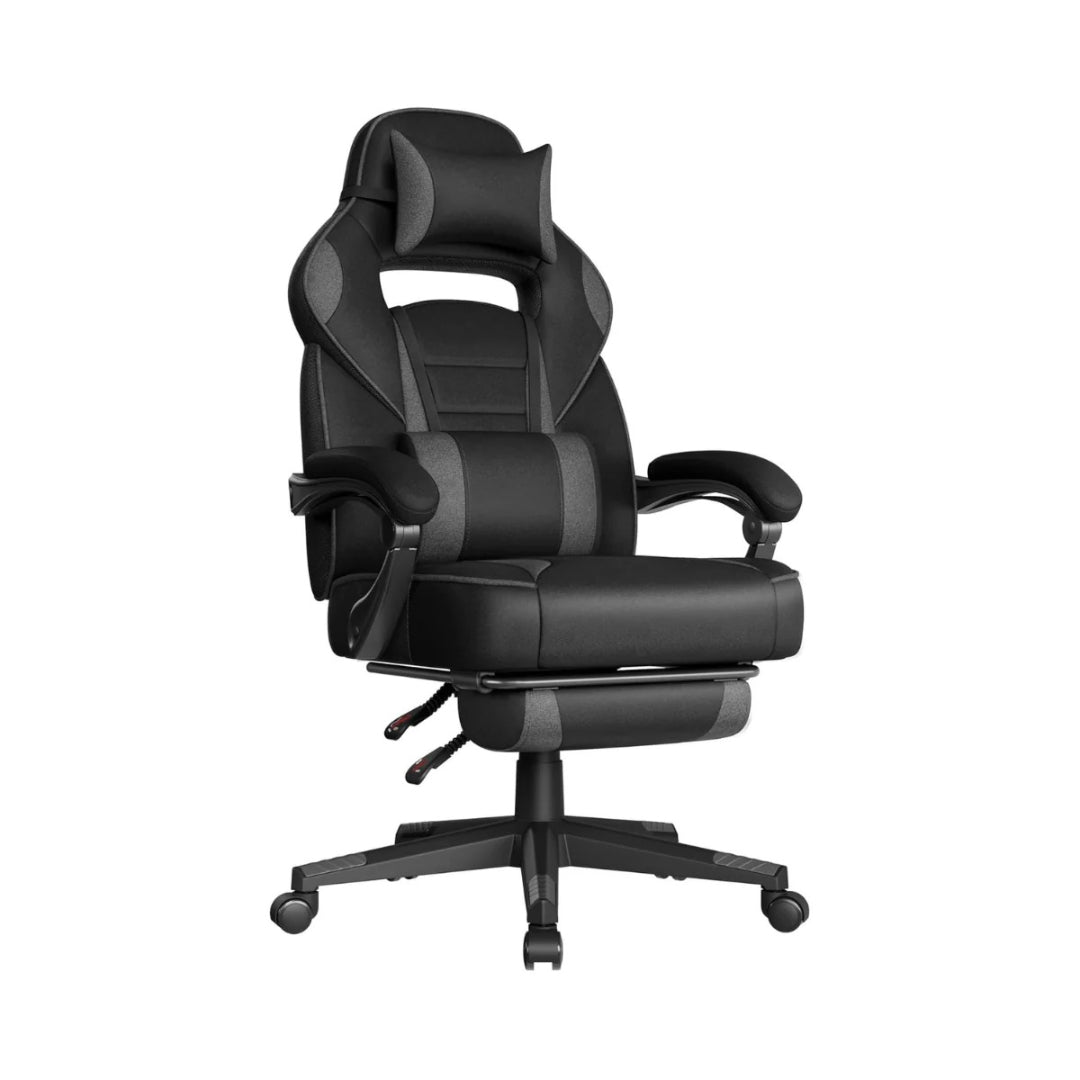 Ergonomisk gamingstol med nakkestøtte og fodstøtte – produktvisning 1 | Noreva Home