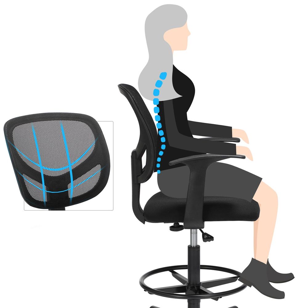 Ergonomisk Kontorstol med Armlæn – Komfortabel Arbejdsstol til Hjem og Kontor – produktvisning 2 | Noreva Home