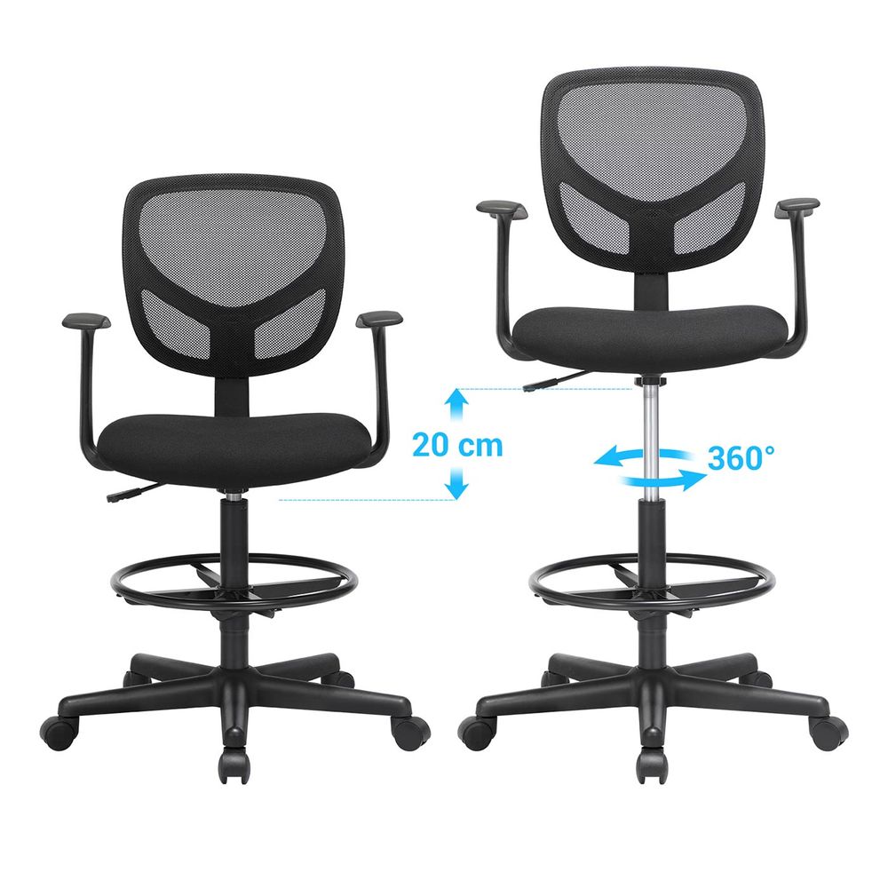 Ergonomisk Kontorstol med Armlæn – Komfortabel Arbejdsstol til Hjem og Kontor – produktvisning 3 | Noreva Home