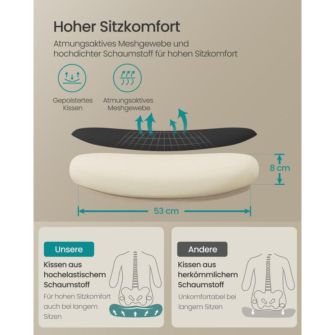 Ergonomisk kontorstol med nakkestøtte og justerbar ryglæn – produktvisning 5 | Noreva Home