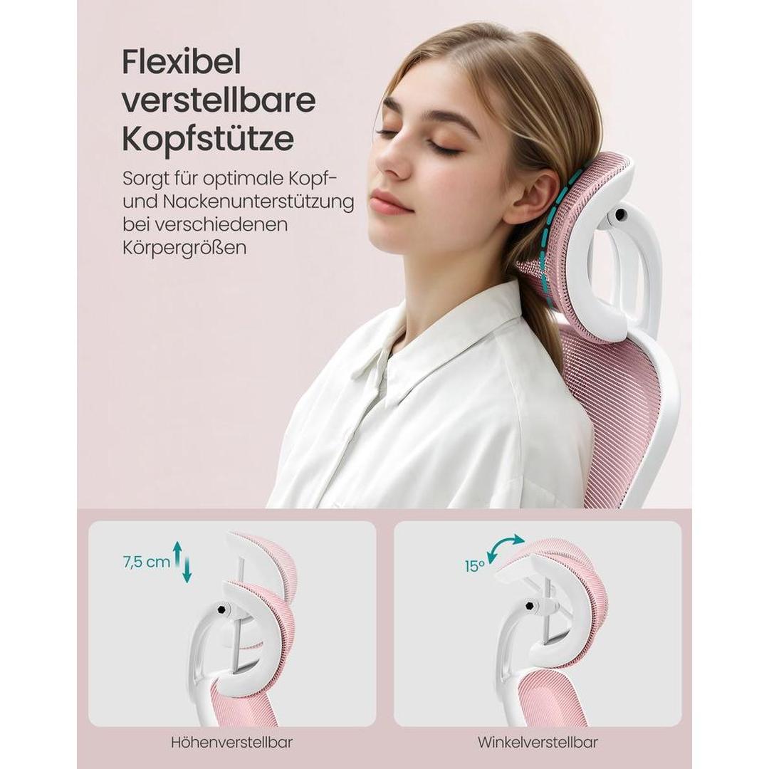 Ergonomisk kontorstol med nakkestøtte og justerbar ryglæn – produktvisning 7 | Noreva Home