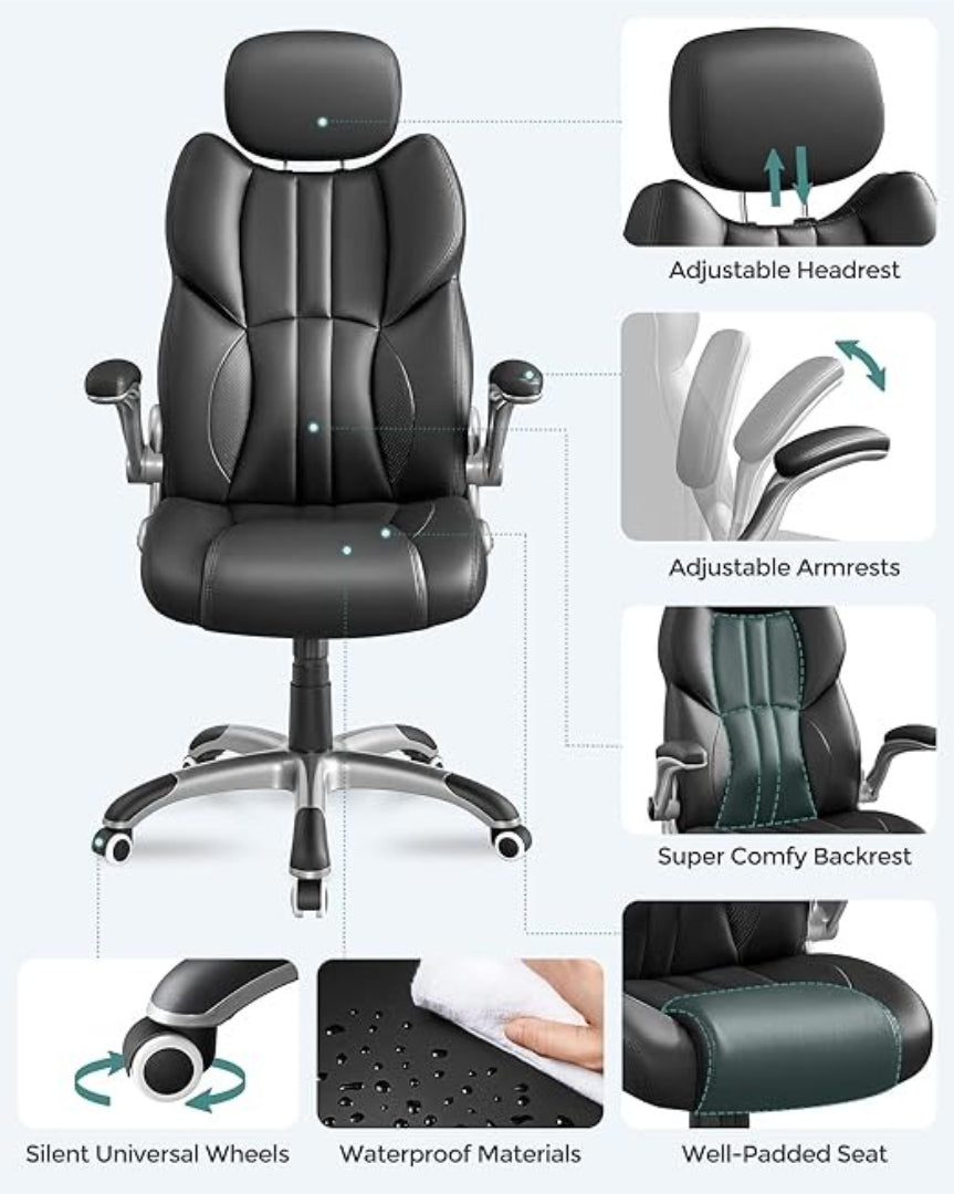 Ergonomisk kontorstol med nakkestøtte og tilbagelæn – produktvisning 4 | Noreva Home