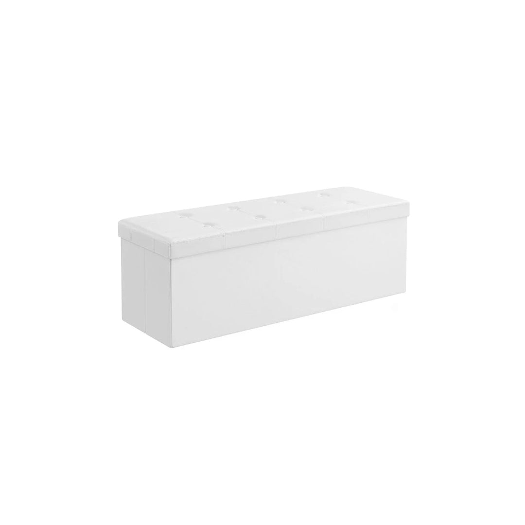 Foldbar opbevaringspuf med låg, 30 eller 43 in bred, produktvisning 2 | Noreva Home