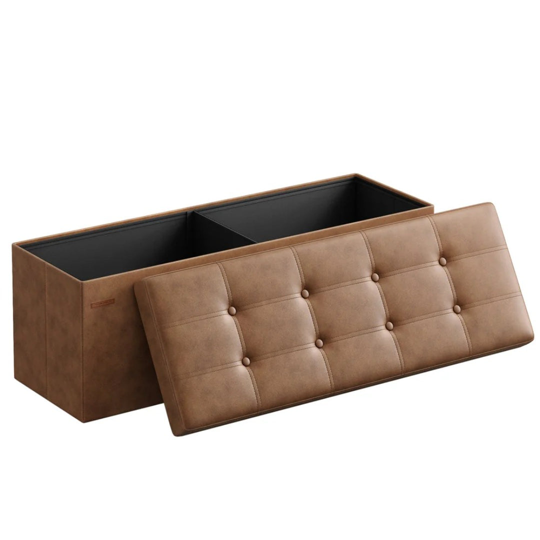 Foldbar opbevaringspuf med låg, 30 eller 43 in bred, produktvisning 10 | Noreva Home