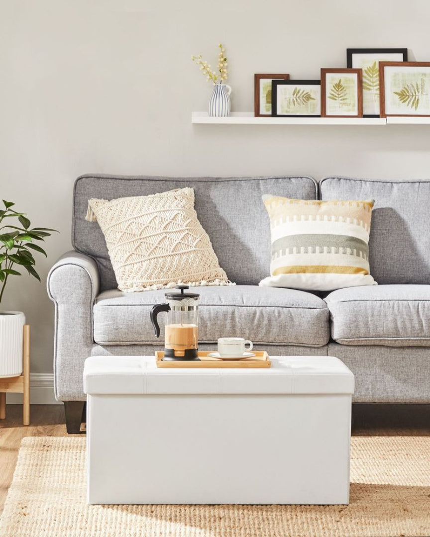 Foldbar opbevaringspuf med låg, 30 eller 43 in bred, produktvisning 21 | Noreva Home