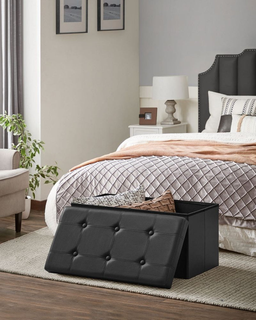Foldbar opbevaringspuf med låg, 30 eller 43 in bred, produktvisning 22 | Noreva Home