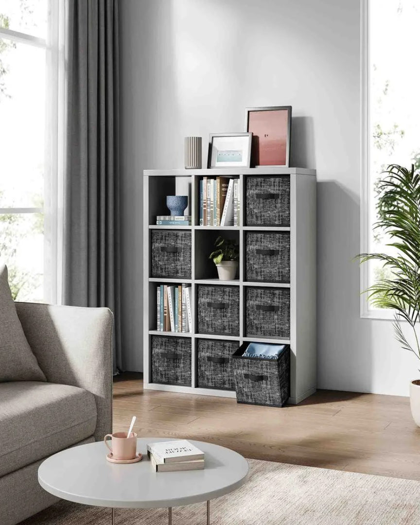 Foldbare opbevaringskasser i stof, sæt med 8, produktvisning 14 | Noreva Home