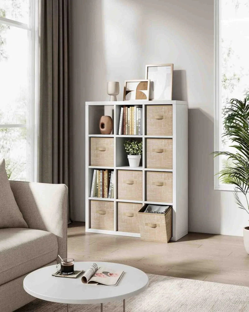 Foldbare opbevaringskasser i stof, sæt med 8, produktvisning 26 | Noreva Home