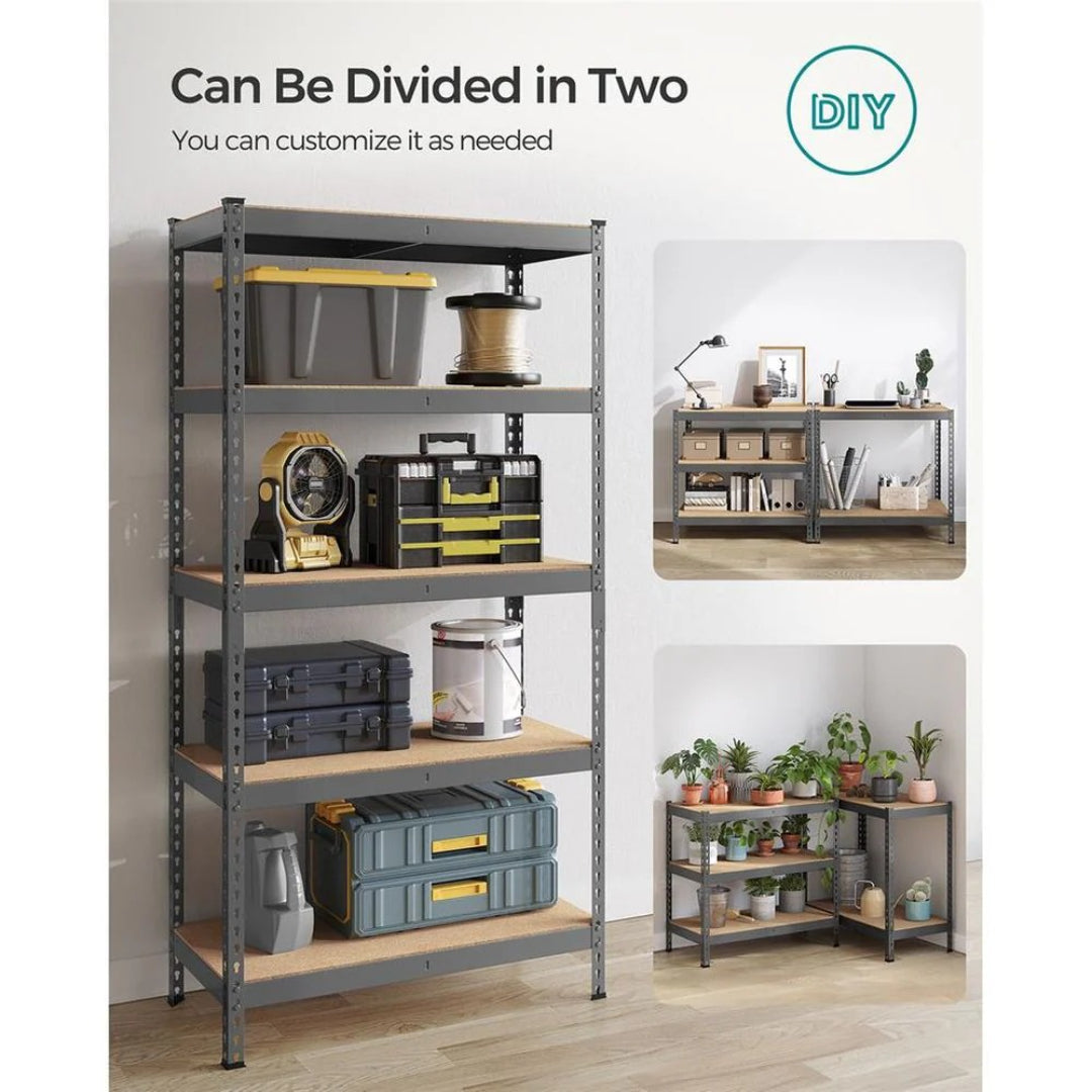 Garagereol med 5 justerbare niveauer, stålstel og MDF, produktvisning 23 | Noreva Home
