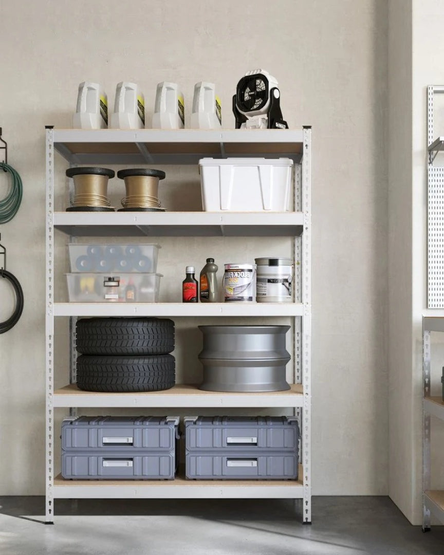 Garagereol med 5 justerbare niveauer, stålstel og MDF, produktvisning 28 | Noreva Home