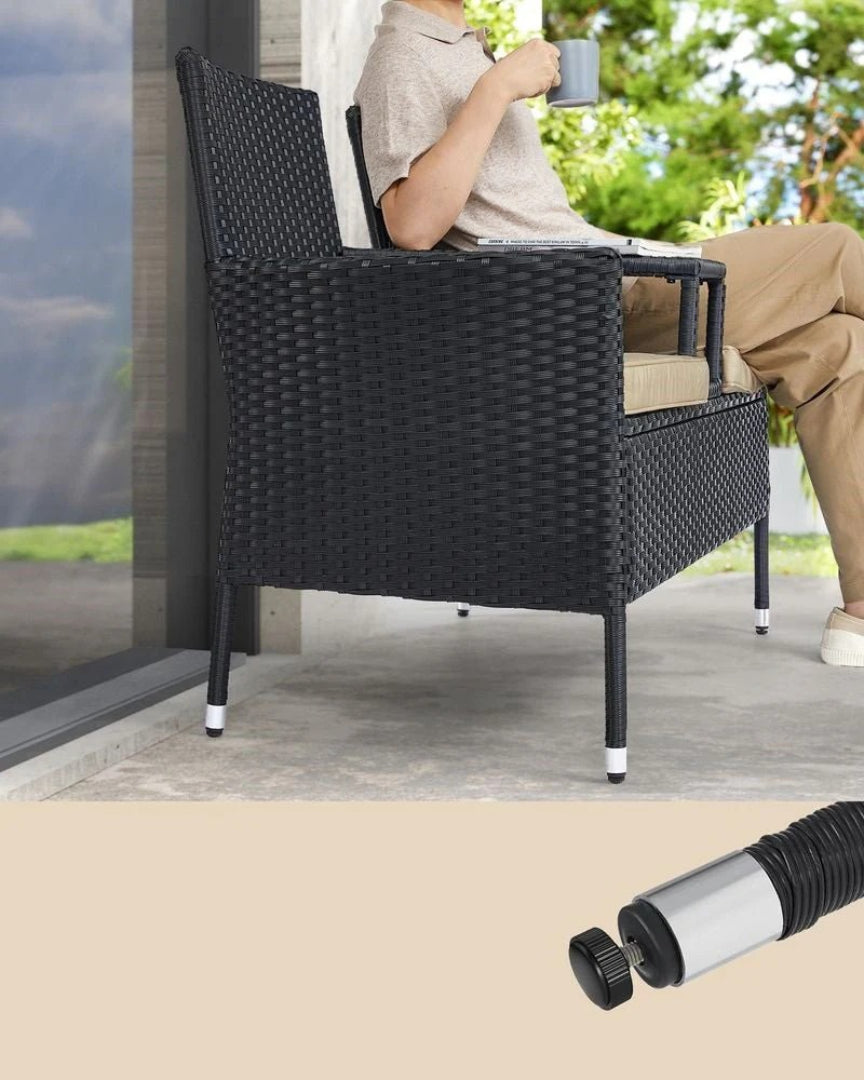 Havebænk med bord – udendørs rattan havesæt – produktvisning 4 | Noreva Home
