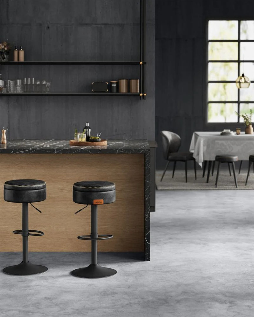 Justerbar drejelig barstol med skjult opbevaring – produktvisning 8 | Noreva Home