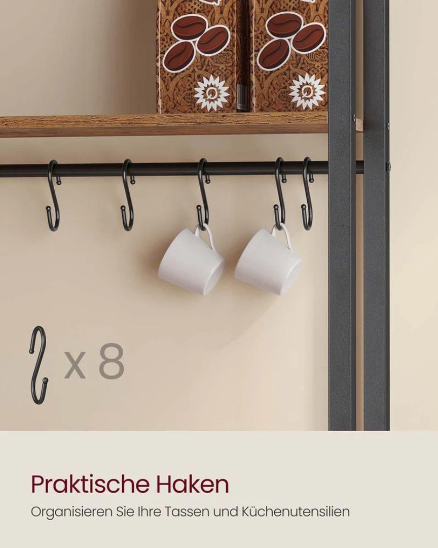 Køkkenreol med stikkontakt og opbevaringsskab – produktvisning 6 | Noreva Home