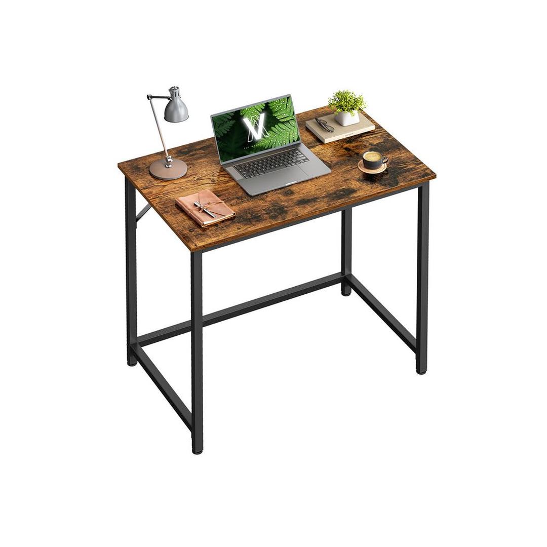 Kompakt Skrivebord med Metalramme – 50 × 80 × 76 cm – Solid Bordplade til Hjemmearbejde og Studie – produktvisning 2 | Noreva Home