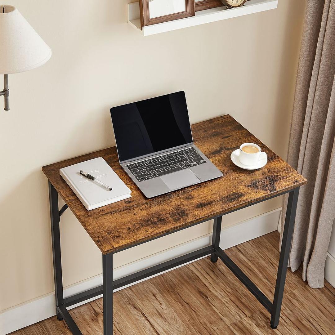 Kompakt Skrivebord med Metalramme – 50 × 80 × 76 cm – Solid Bordplade til Hjemmearbejde og Studie – produktvisning 20 | Noreva Home