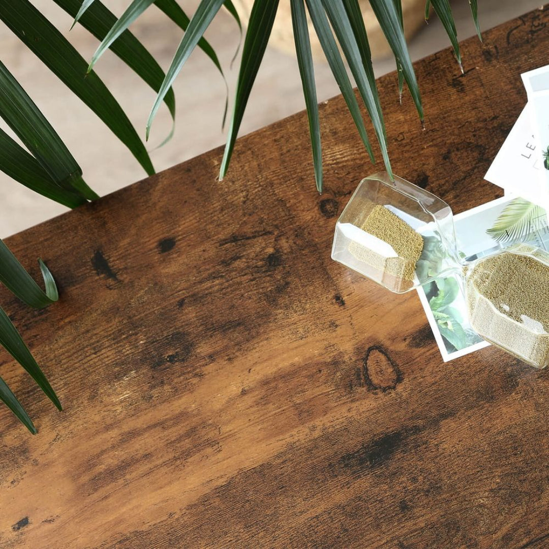 Konsolbord i 3 niveauer med trådhylder, 40 in bredt, produktvisning 8 | Noreva Home