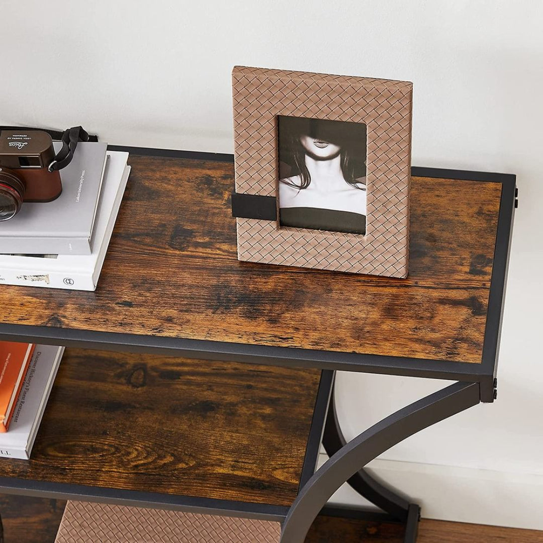 Konsolbord med buet stålstel og 2 hylder, produktvisning 6 | Noreva Home