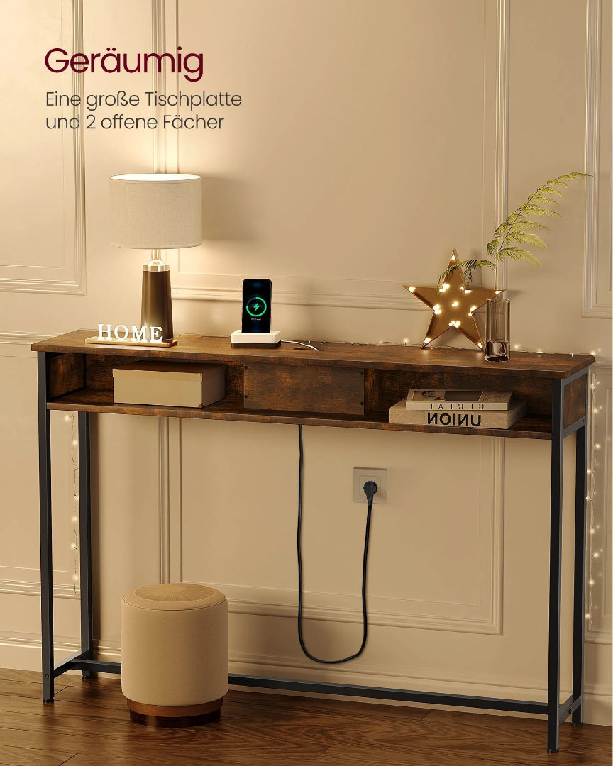 Konsolbord med stikkontakter og USB-porte – produktvisning 4 | Noreva Home